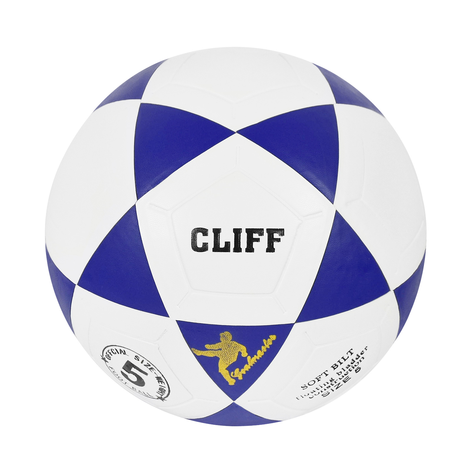 

Мяч футбольный CLIFF #7,  размер, PVC, сине-белый