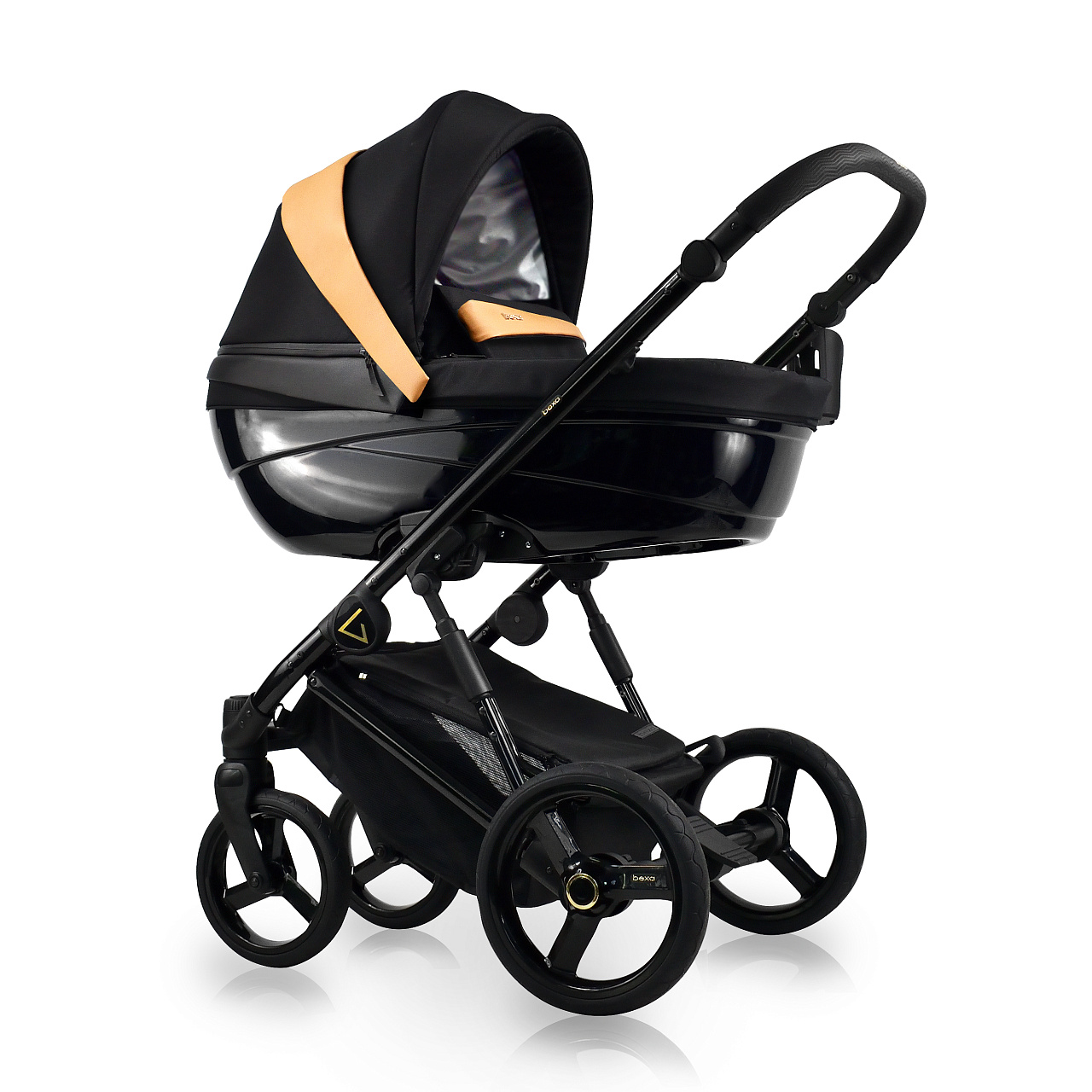 

Коляска GLAMOUR 2в1 BEXA GL 03 черный матовый