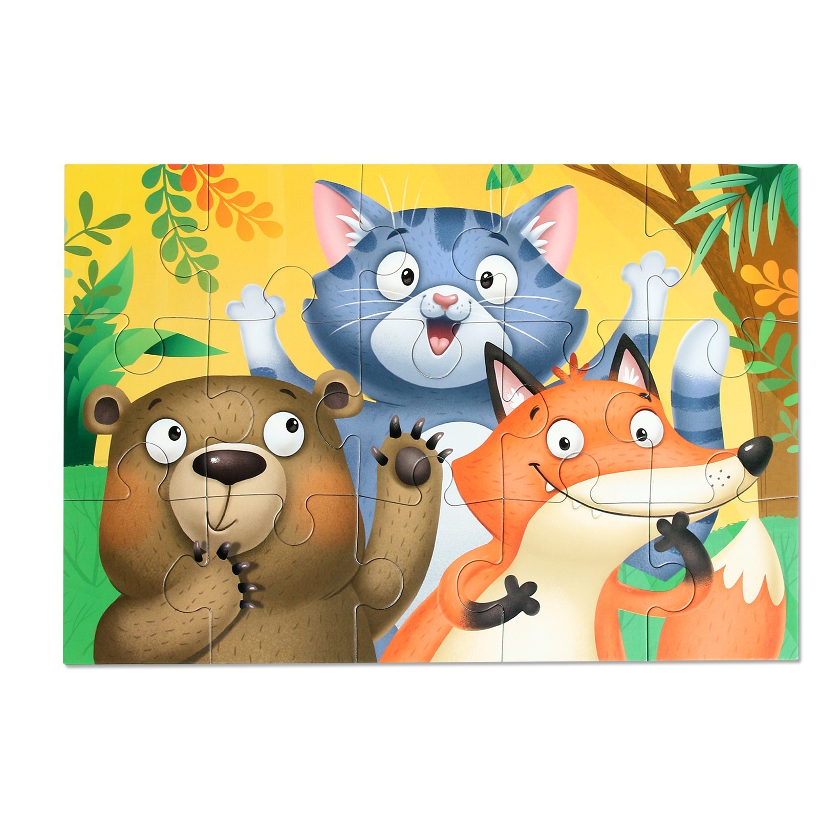 

Макси-пазлы Puzzle Time Забавные зверята, 15 деталей