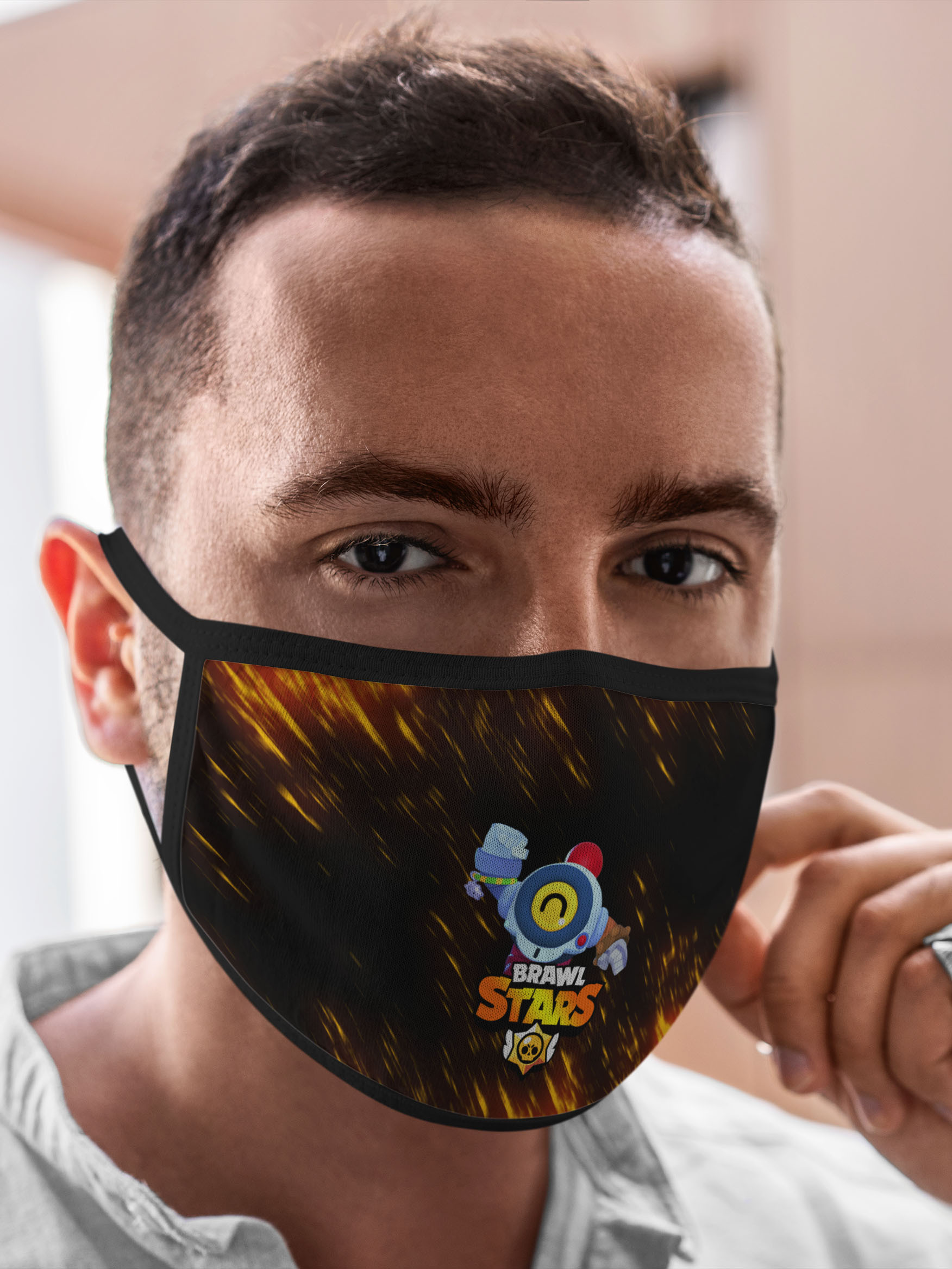 

Многоразовая маска унисекс Burnettie Brawl Stars Nani., Разноцветный, Brawl Stars Nani.
