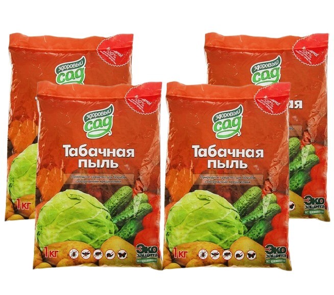 Табачная пыль, 4 шт по 1 кг по 2л