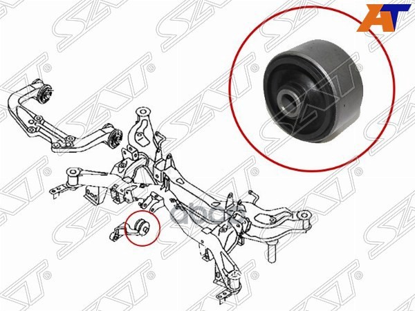 

Сайлентблок Заднего Дифференциала Mazda 6/Atenza 02-08 Sat арт. ST-GP9A-28-68XA-B