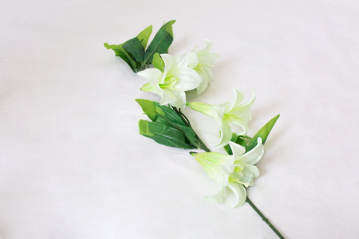 Искусственные цветы Колокольчики белые