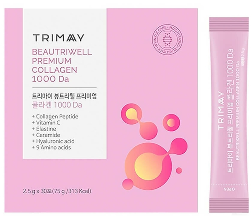 

BeautriWell Premium Collagen Trimay 1000 Da, стики 2,5гр*30 шт.
