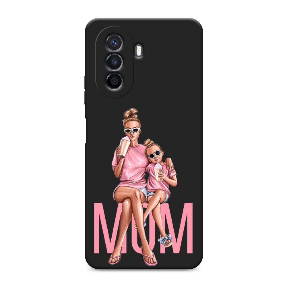 

Чехол Awog на Huawei Nova Y70 / Хуавей Нова Y70 "Lovely mom", Синий;бежевый;розовый