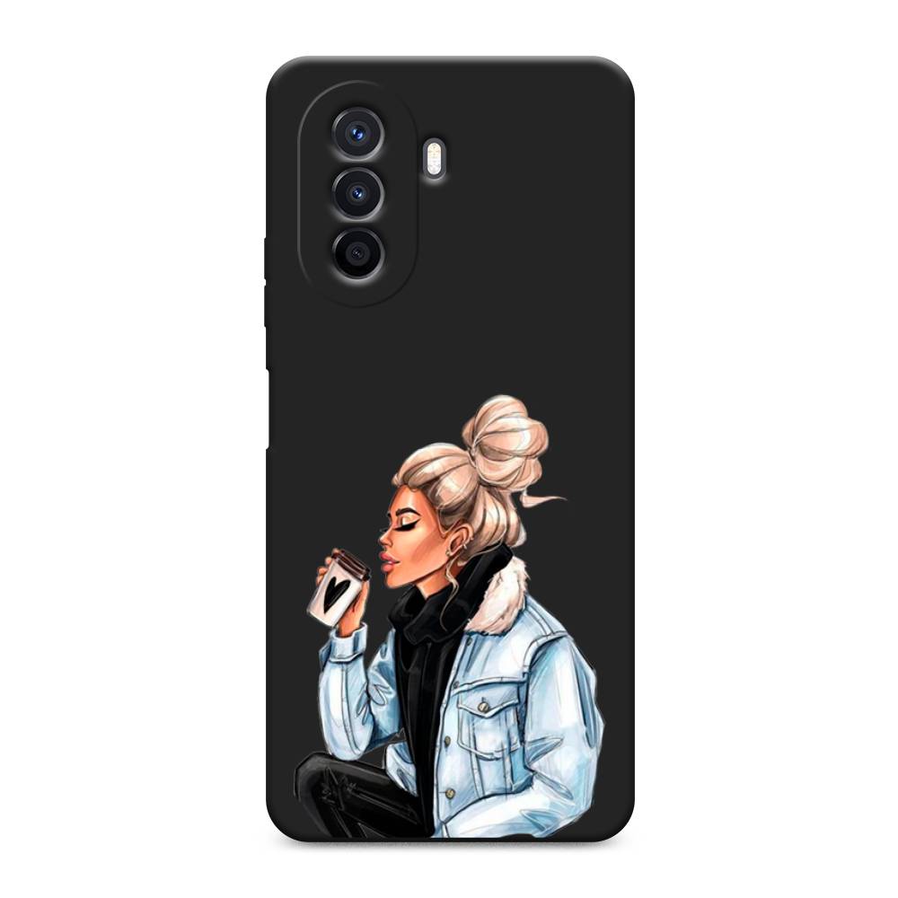 

Чехол Awog на Huawei Nova Y70 / Хуавей Нова Y70 "Cute girl", Коричневый;бежевый