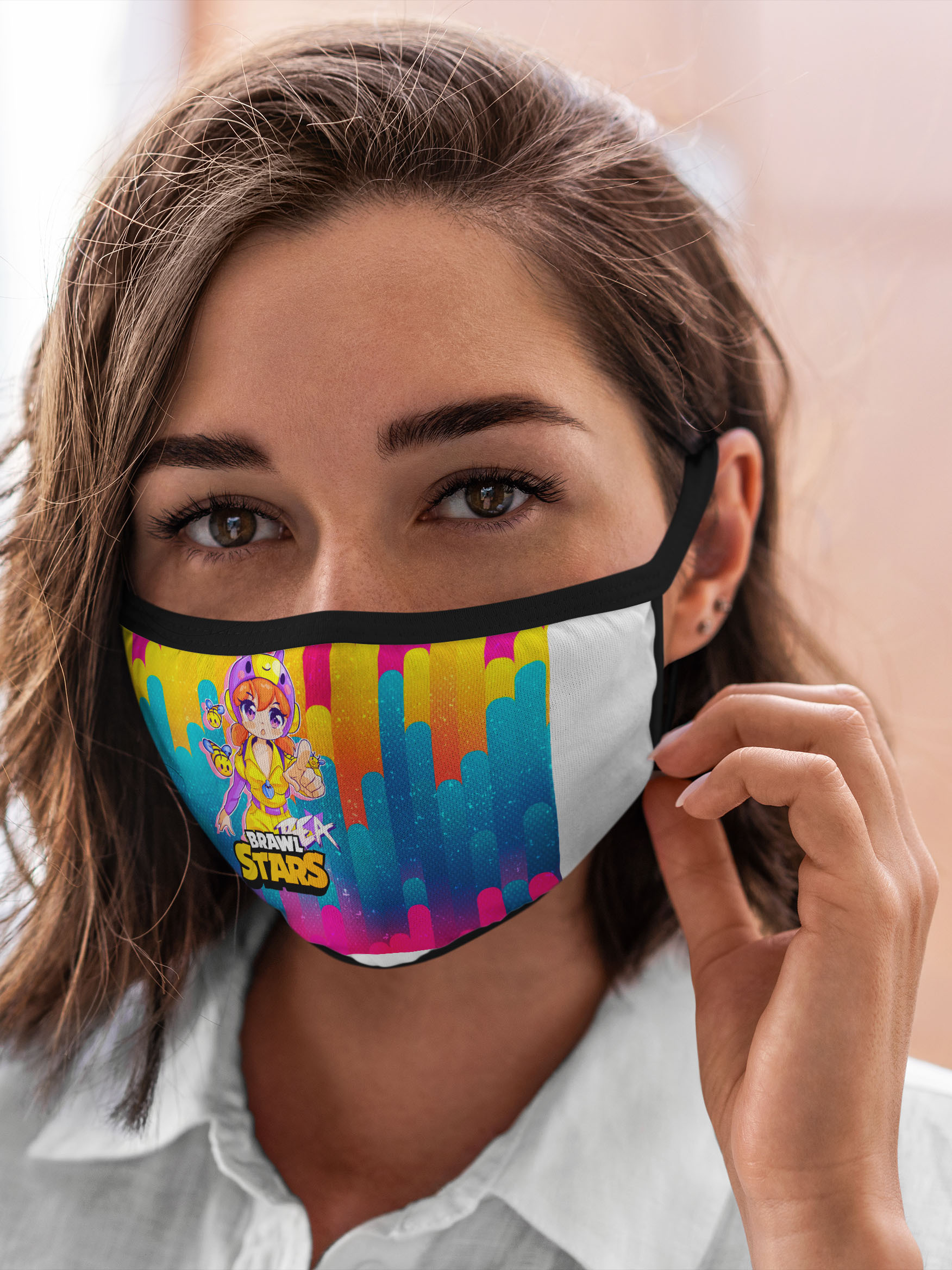 

Многоразовая маска унисекс Burnettie Brawl Stars Bea Беа Anime, Разноцветный, Brawl Stars Bea Беа Anime