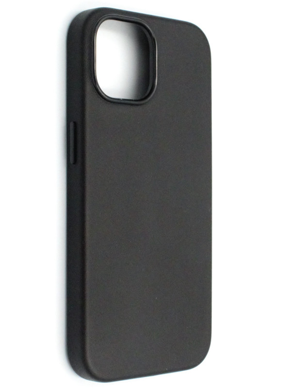 

Чехол с MagSafe на iPhone 12 Кожаный New Line-Чёрный, Черный, Apple iPhone 12