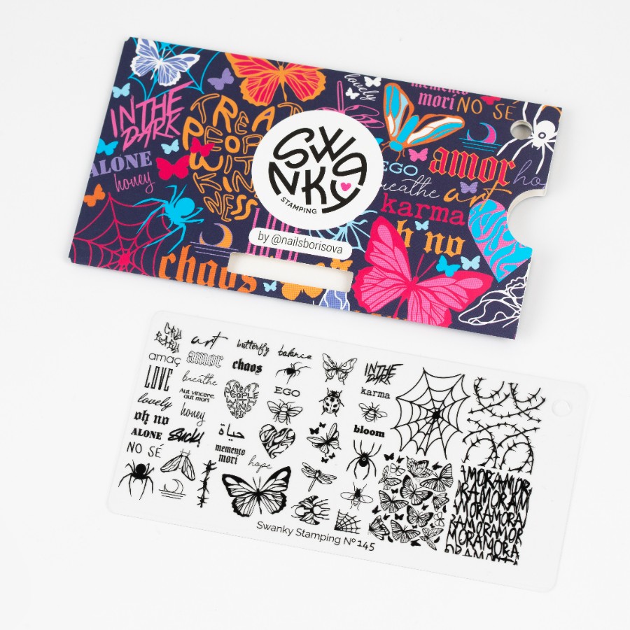 

Пластина для стемпинга Swanky Stamping №145, Серый