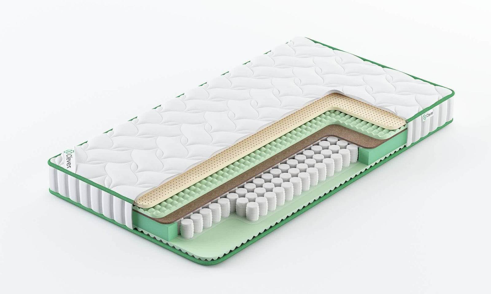 

Матрас Clever Select Slim 235x180, Белый, Select Slim