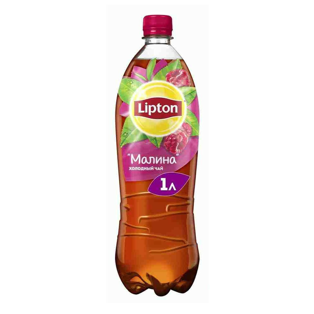 Холодный чай Lipton черный малина 1 л