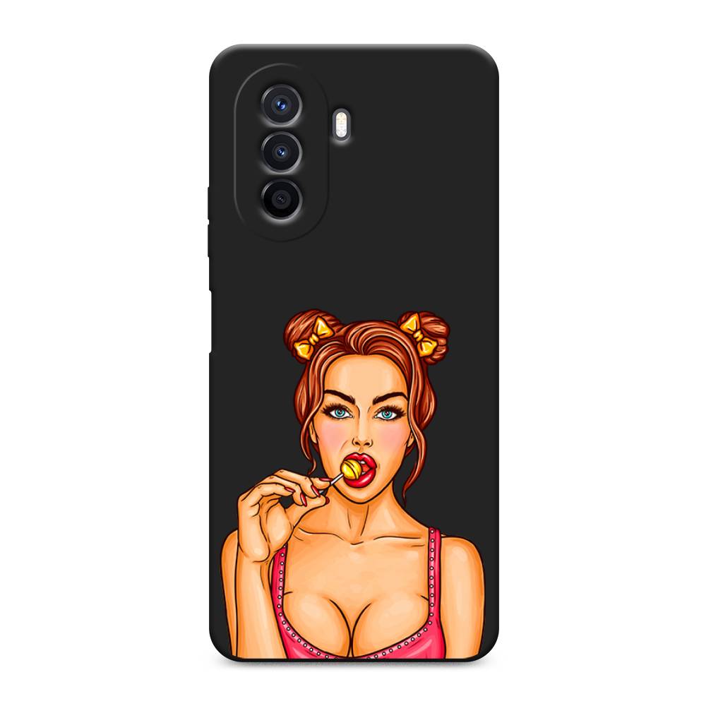 

Чехол Awog на Huawei Nova Y70 / Хуавей Нова Y70 "Вкусный леденец", Бежевый;коричневый;розовый