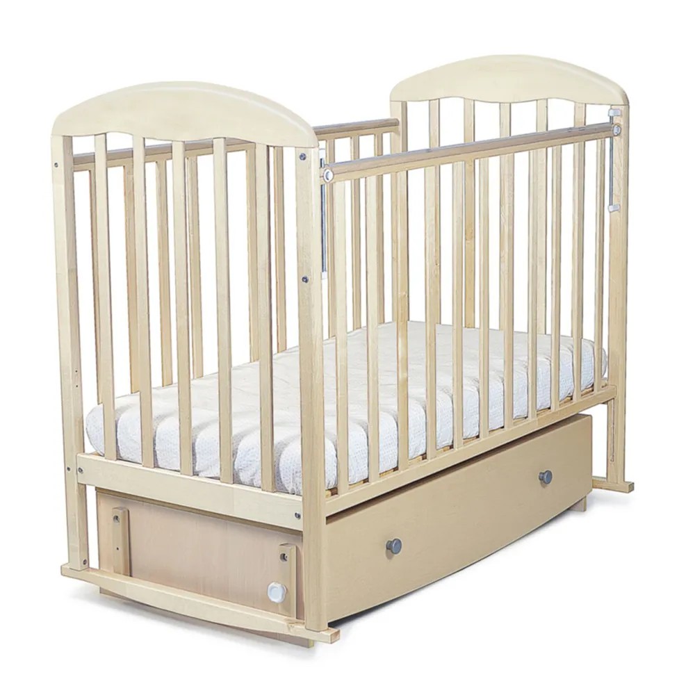 

Кровать детская Венеция попер. маятник, закр. ящик, ndigo береза снежная арт.138005-5