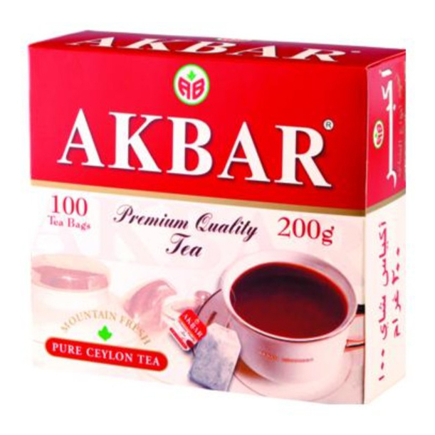 Чай черный Akbar Красно-белая серия в пакетиках 2 г х 100 шт