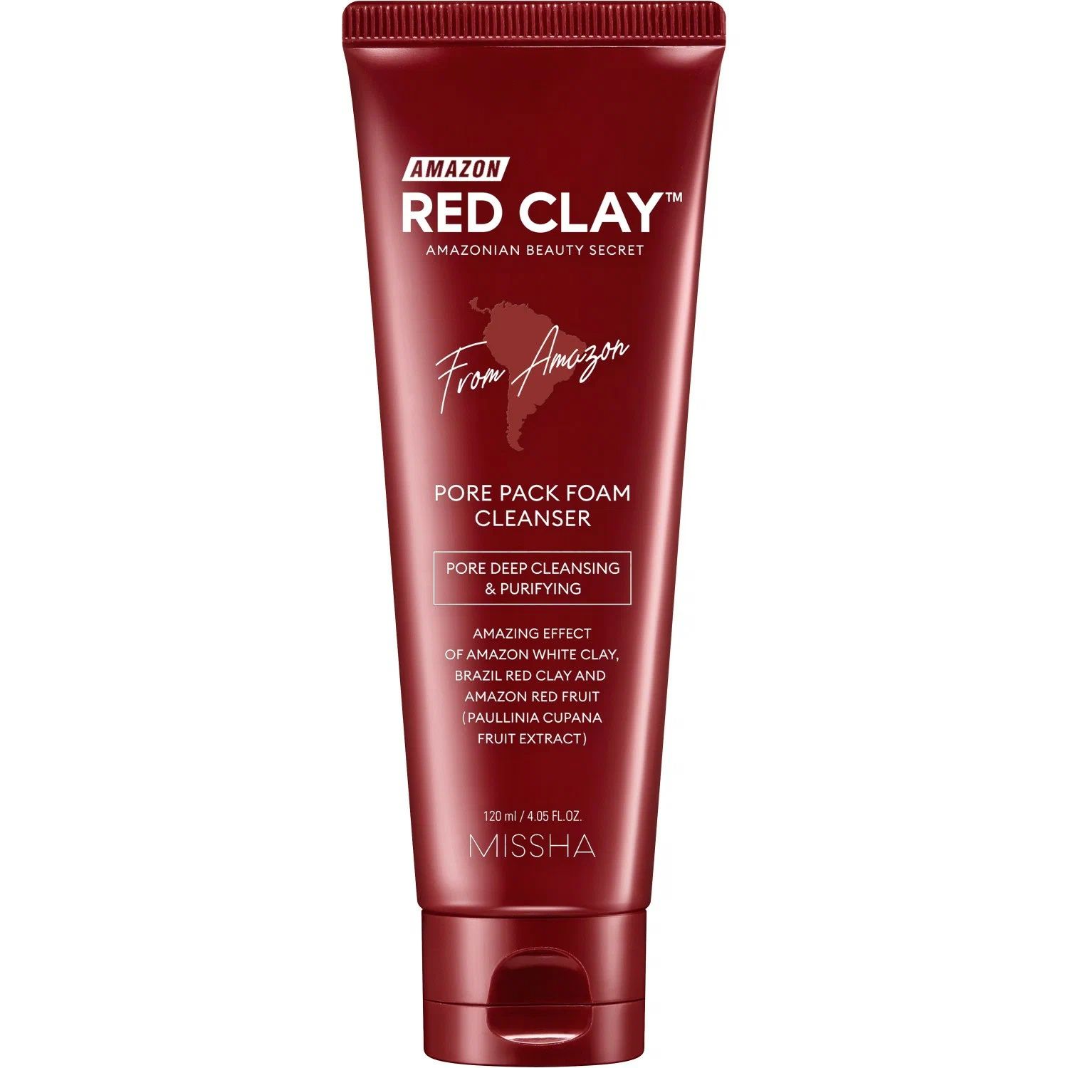 Пенка для умывания MISSHA Amazon Red Clay с амазонской глиной, отшелушивающая, 120 мл the everything store джефф безос и эра amazon нов оф