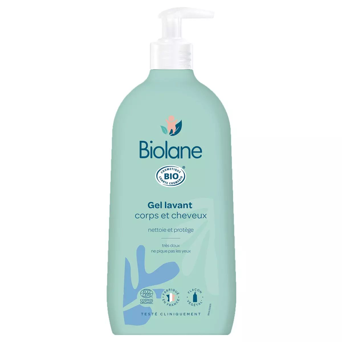 Органический гель-душ Biolane для очищения тела и волос, 500 мл biolane гель для купания и шампунь с первых дней жизни 500 мл