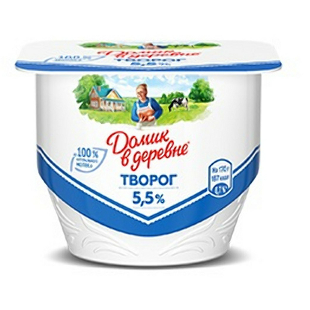 

Творог мягкий Домик в деревне 5,5% БЗМЖ 170 г