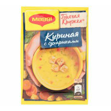 

Суп Maggi Горячая кружка куриный с сухариками быстрого приготовления 19 г