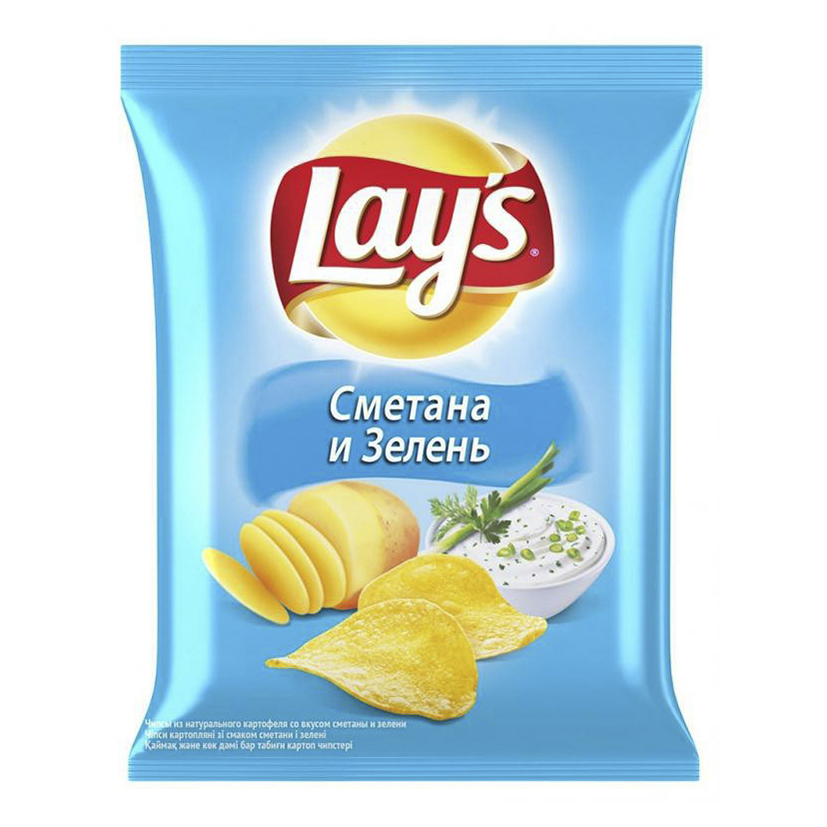 

Чипсы картофельные Lay's Сметана и зелень 90 г