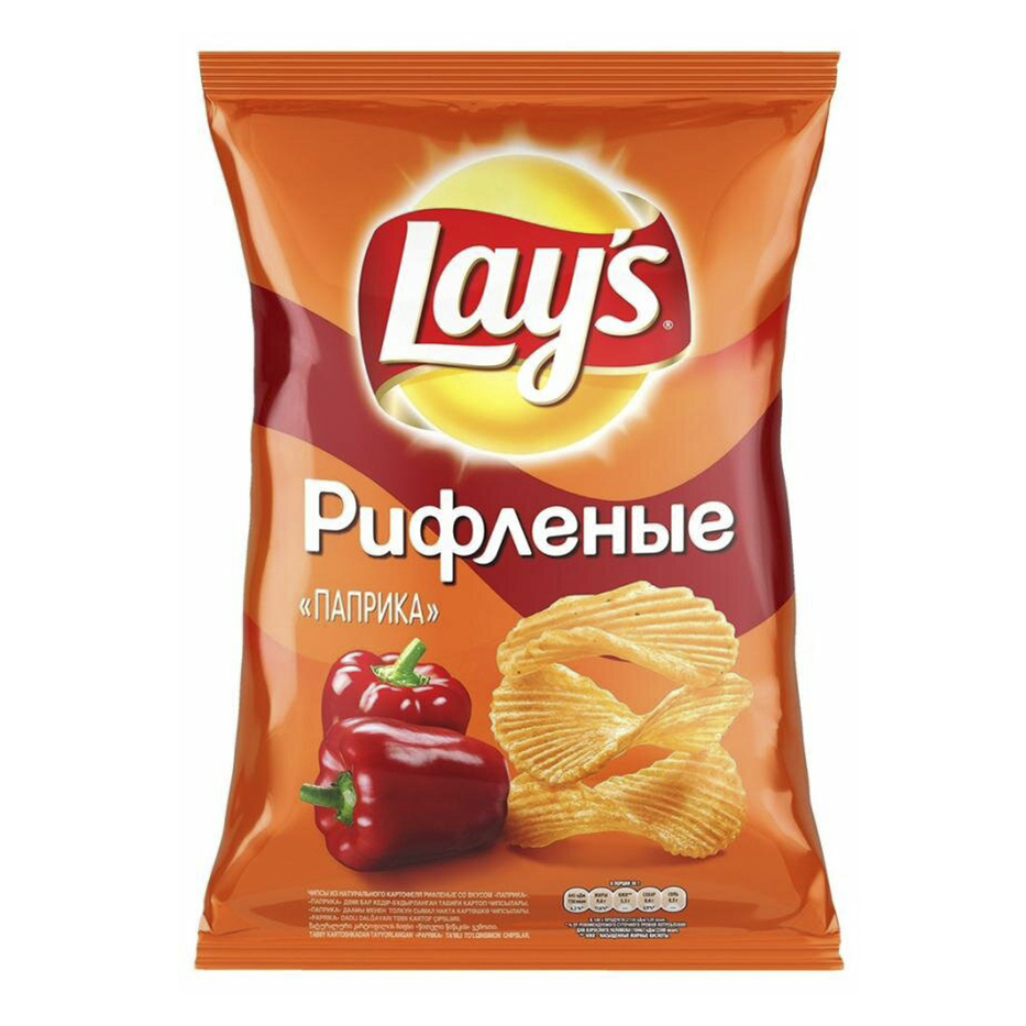 фото Чипсы картофельные lay's рифленые паприка 90 г