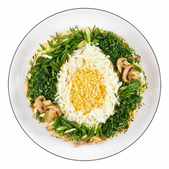 

Салат Шеф Перекрёсток Курочка ряба