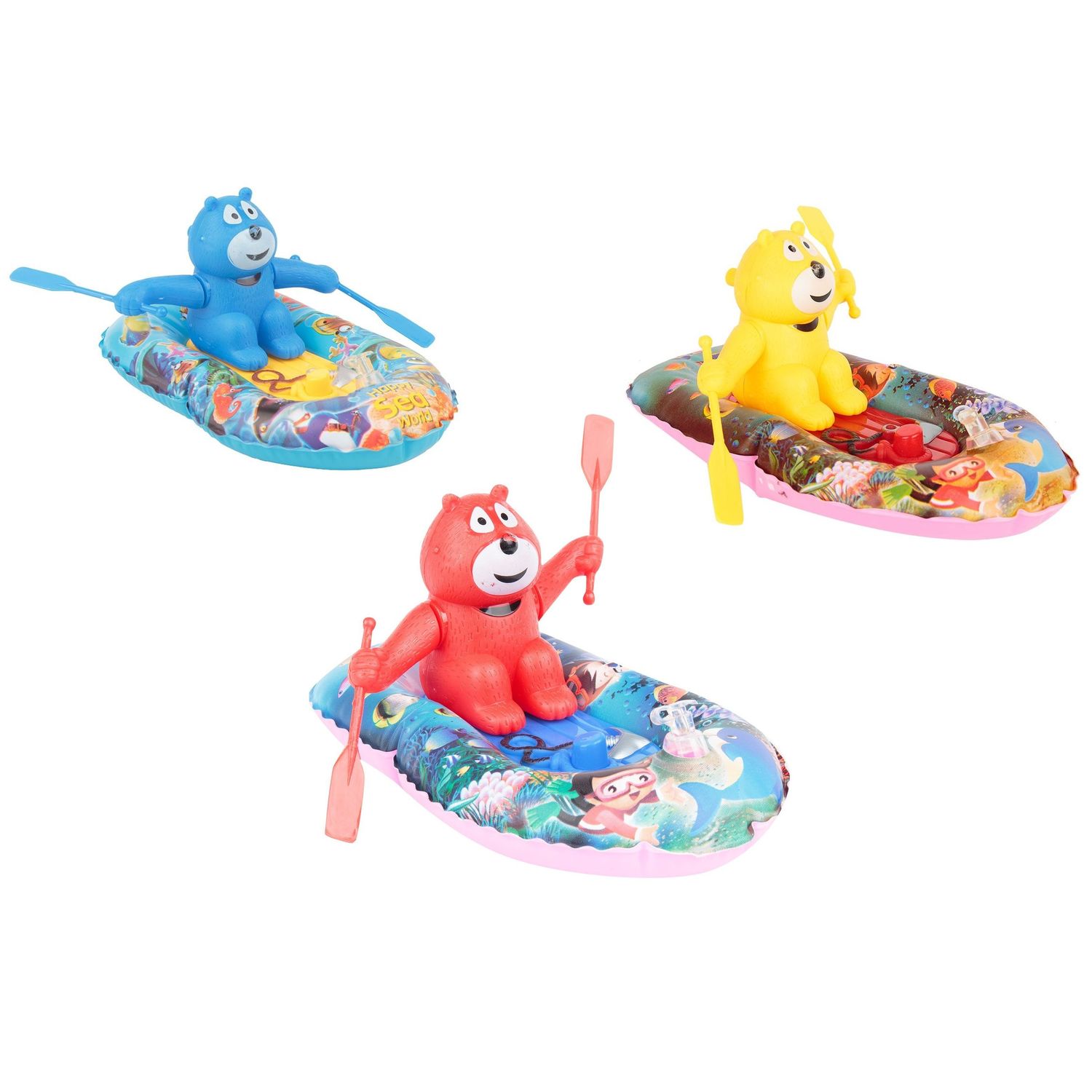 

Заводная игрушка для ванны Игруша Мишка на лодке, в ассорт.