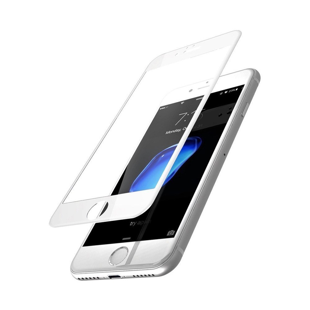 

Защитное стекло 9H для iPhone 8 Plus/7 Plus, Белое, iGrape