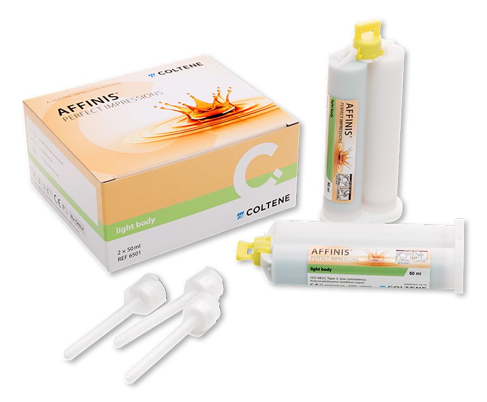 

Affinis Light body коррегирующая масса (2 х 25 мл) Coltene, Белый;зеленый, Аффинис коррегирующая масса