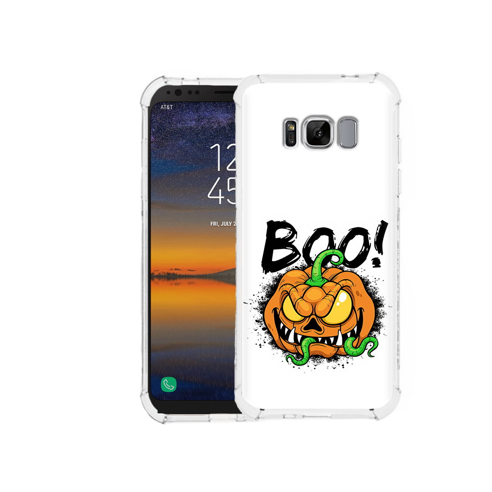 

Чехол MyPads Tocco для Samsung Galaxy S8 Хэллоуин бу (PT107395.590.193), Прозрачный, Tocco