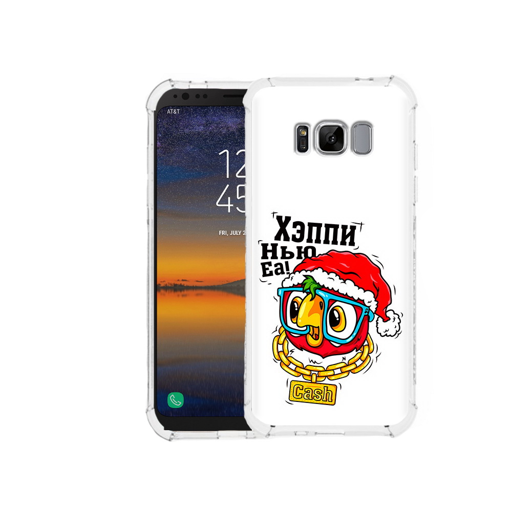 

Чехол MyPads Tocco для Samsung Galaxy S8 Хэппи нью еа (PT107395.590.196), Прозрачный, Tocco
