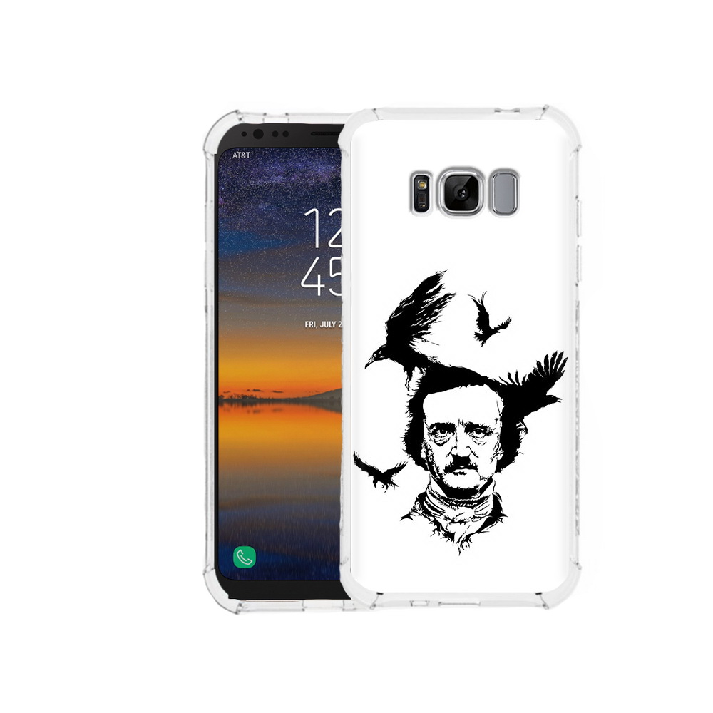 

Чехол MyPads Tocco для Samsung Galaxy S8 Эдгар Аллан черно белый (PT107395.590.204), Прозрачный, Tocco