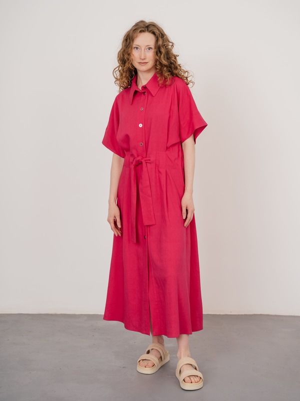 Платье женское Модный дом Виктории Тишиной Лили розовое L