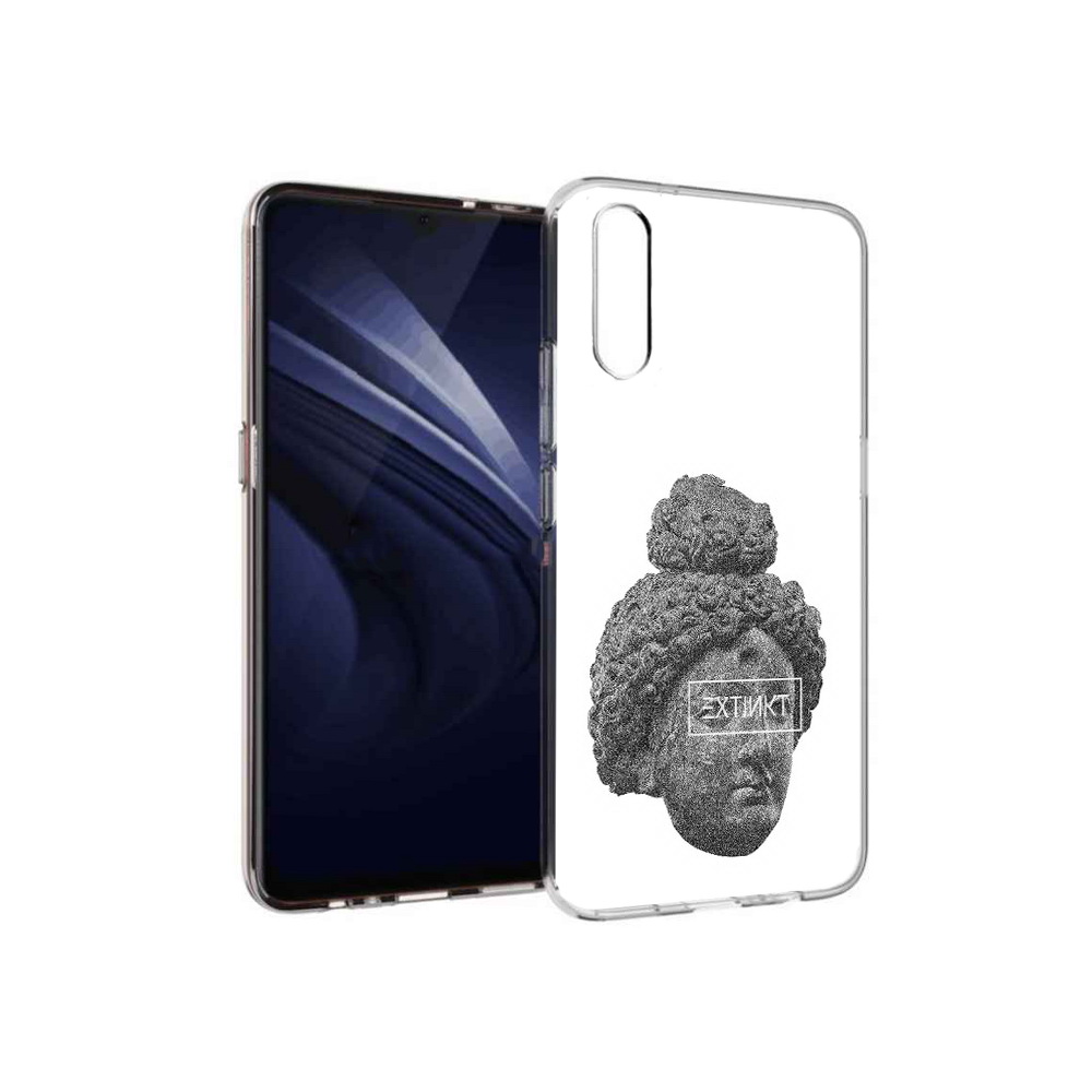 

Чехол MyPads Tocco для Vivo V17 Neo каменное лицо девушки (PT226959.388.383), Прозрачный, Tocco