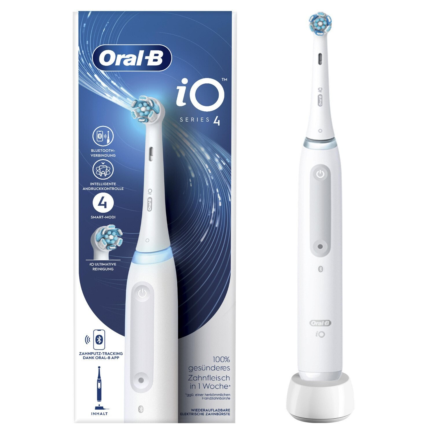 

Электрическая зубная щетка Oral-B iO Series 4 белая, iO Series 4