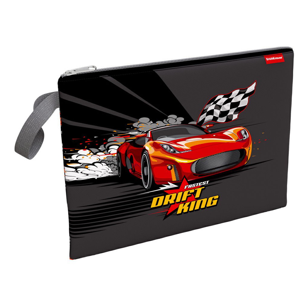 

Папка ErichKrause Drift King на молнии А4 разноцветная, Черный