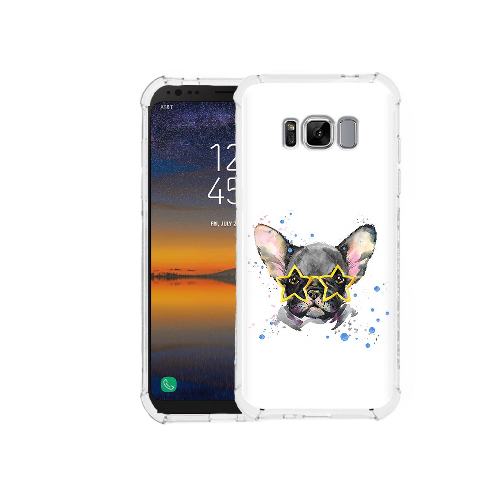 

Чехол MyPads Tocco для Samsung Galaxy S8 буля в очках (PT107395.590.252), Прозрачный, Tocco