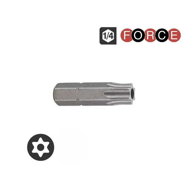 

1/4бита-Торкс L=25мм Т7h С Отверстием Force , Шт FORCE арт. 1272507