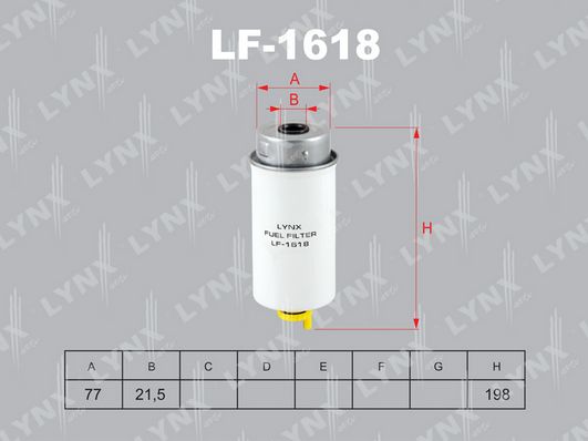

Фильтр Топливный Lynxauto Lf1618