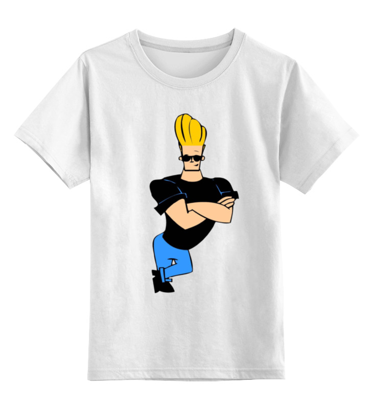 

Футболка детская Printio Johnny bravo цв. белый р. 164, Johnny bravo