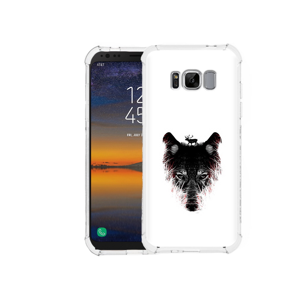 

Чехол MyPads Tocco для Samsung Galaxy S8 волк в траве (PT107395.590.267), Прозрачный, Tocco