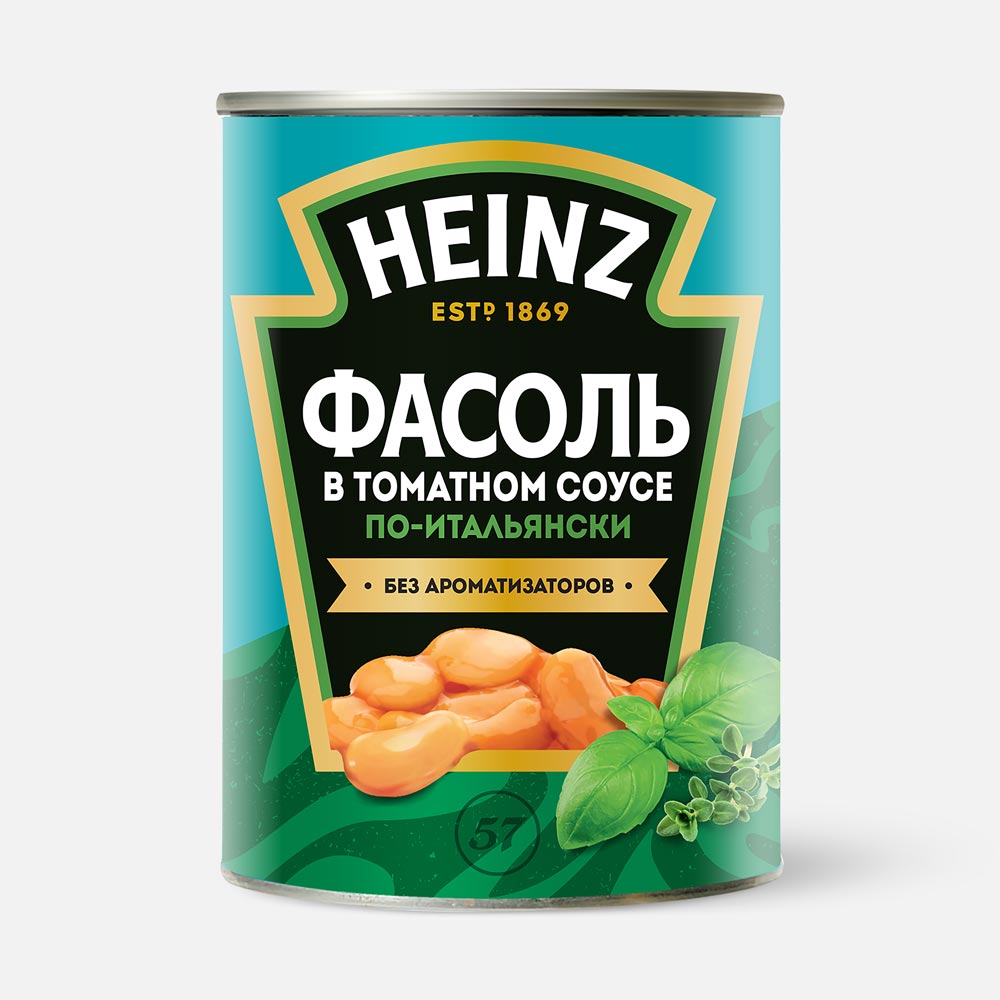 Белая фасоль Heinz, по-итальянски, в томатном соусе, 400 г