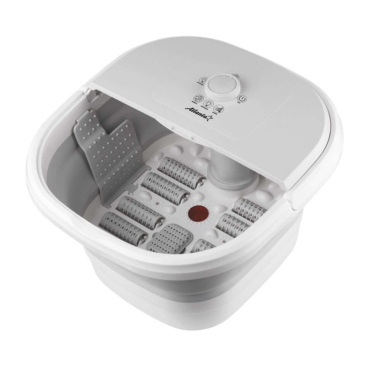 Гидромассажная ванночка для ног Atlanta ATH-6415, белая с ИК-излучателем