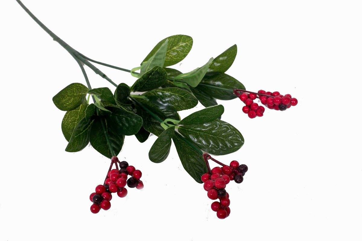 

Искусственный муляж ягоды Калина, Красный;зеленый