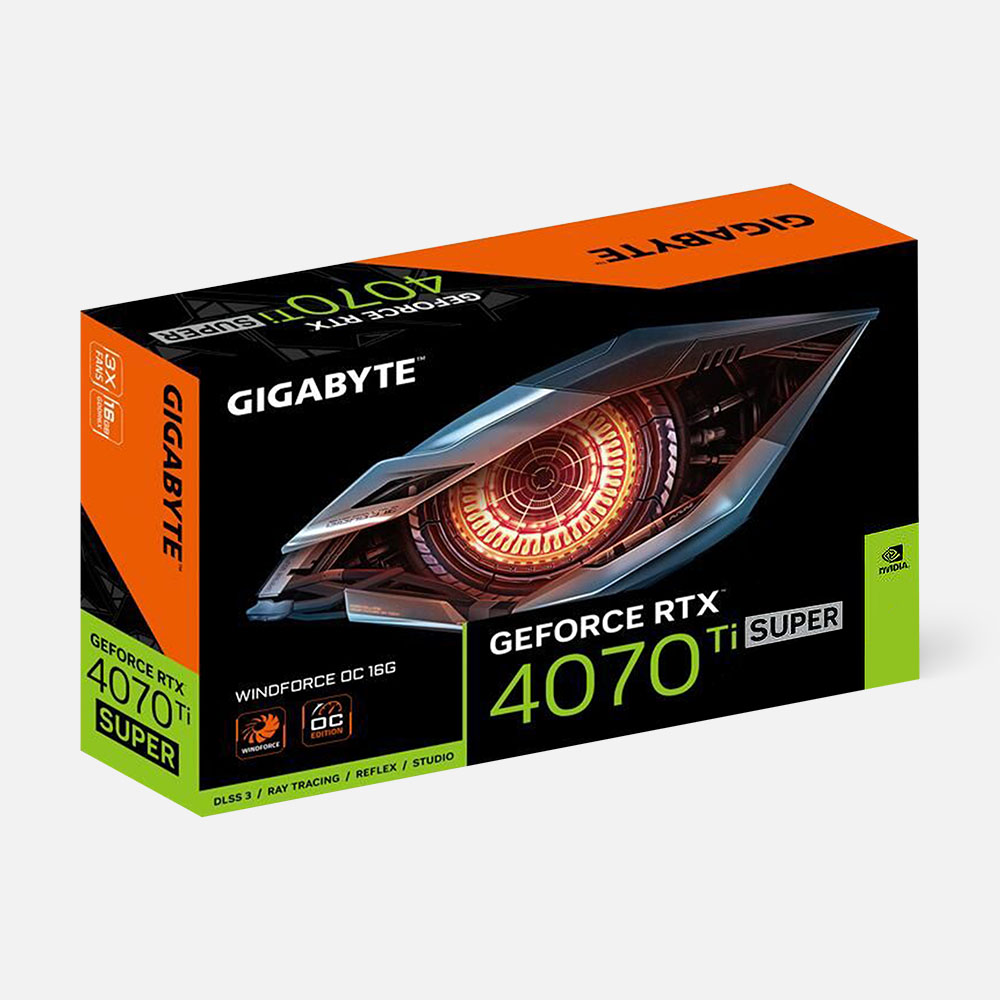 

Видеокарта Gigabyte RTX4070Ti Super Windforce OC, 16 Гб, Черный, RTX4070Ti