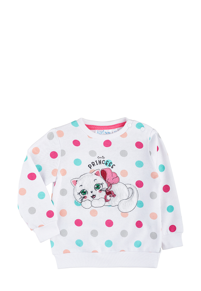 

Джемпер детский Kari baby AW20B15203705 белый р.74, AW20B15203705