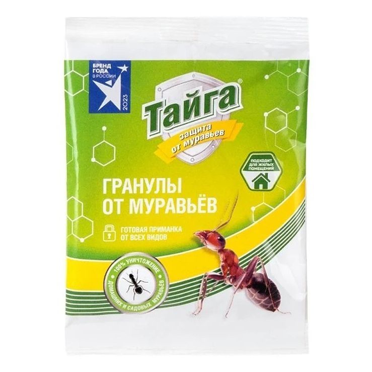 

Гранулы от муравьев Тайга Спайдер 10 г