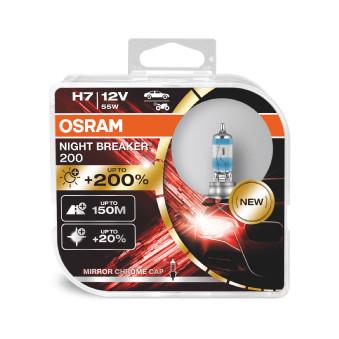 

Лампа 12V H7 55W +200% PX26d OSRAM NIGHT BREAKER 2 шт. DUOBOX 64210NB200HCB OSRAM 64210NB2