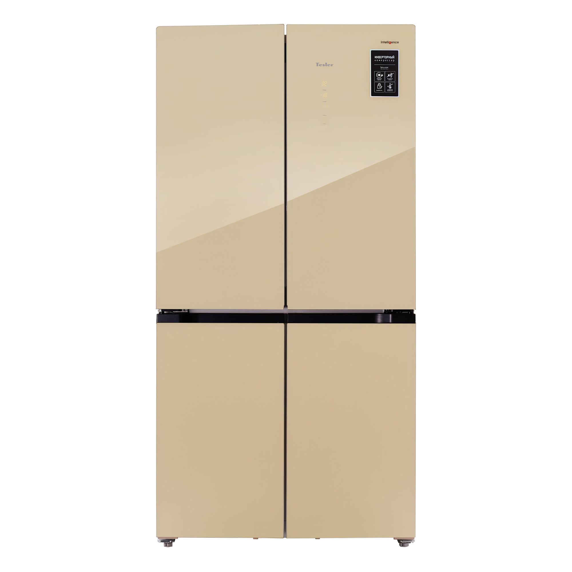 Холодильник TESLER RCD-545I бежевый холодильник tesler rcd 545i