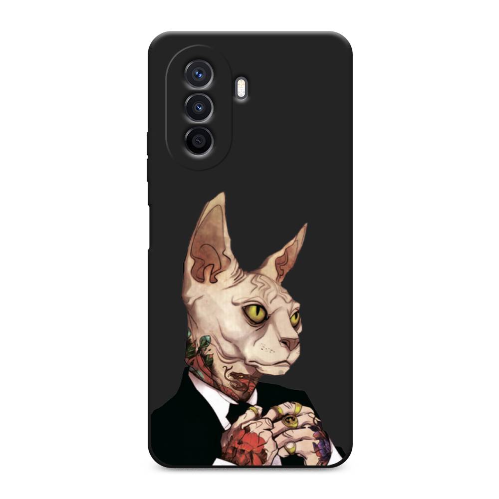 

Чехол Awog на Huawei Nova Y70 / Хуавей Нова Y70 "Татуированный сфинкс", Бежевый;черный;красный