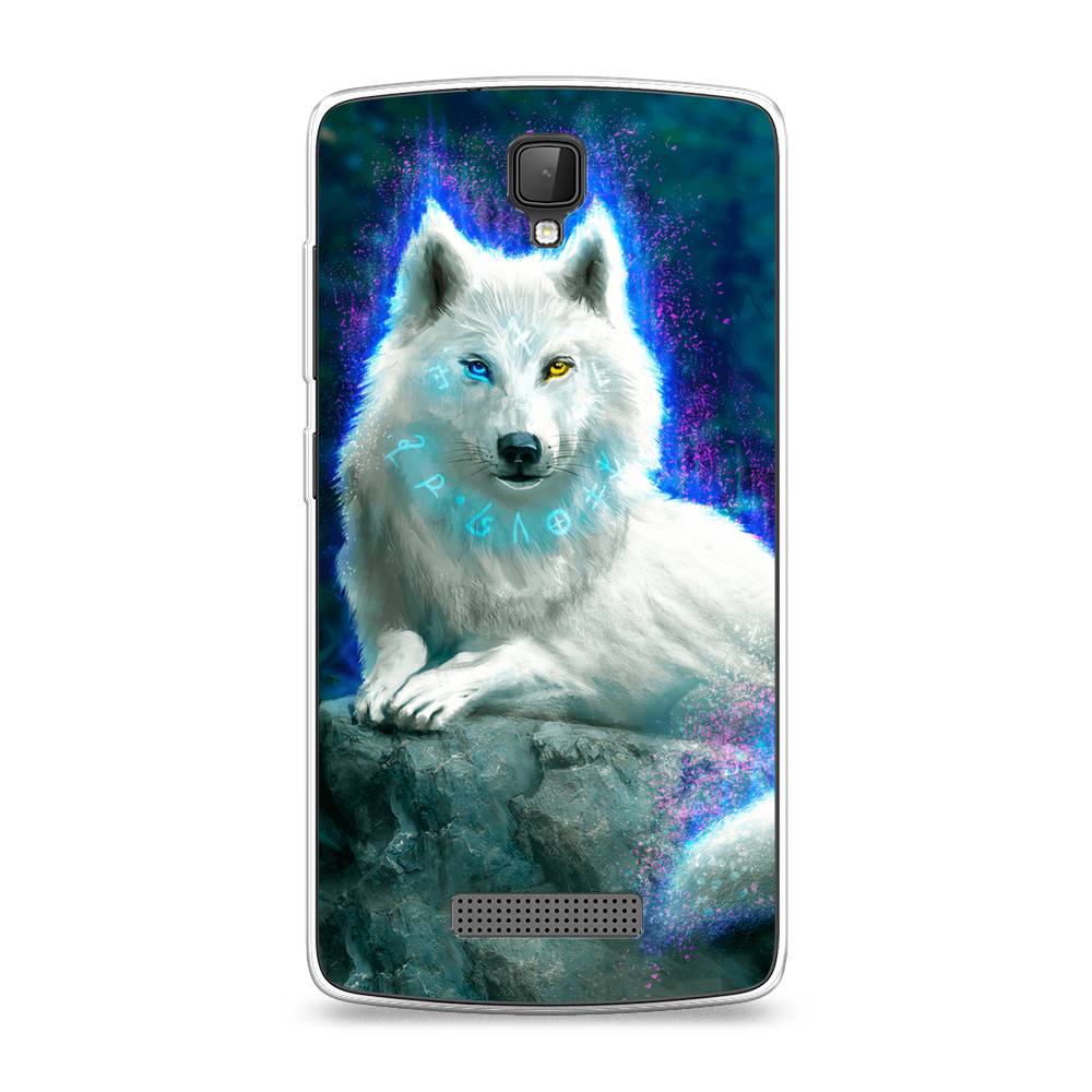 

Чехол Awog на ZTE Blade L5 (L5 Plus) / ЗТЕ Блейд Л5 "Белоснежный волк", 130350-2